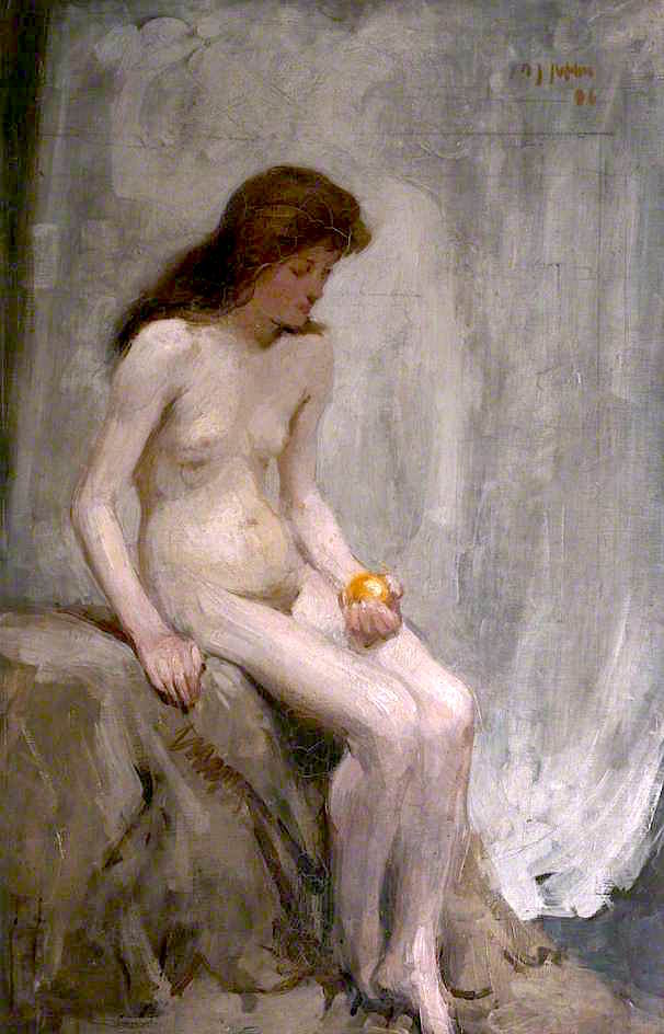 Nude in Studio Interior (1896) Samuel Peploe tablo - Dekolata