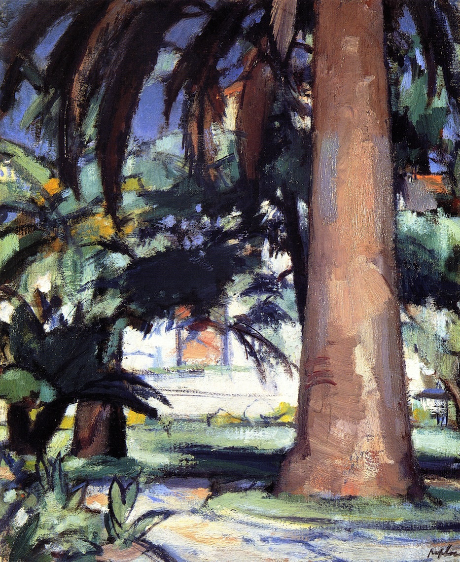 Palm Trees, Antibes (1928) Samuel Peploe tablo - Dekolata