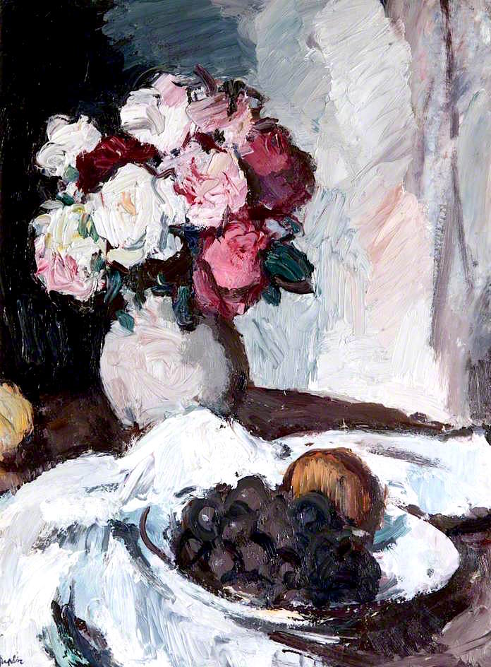 Roses in a Grey Jar (1933) Samuel Peploe tablo - Dekolata