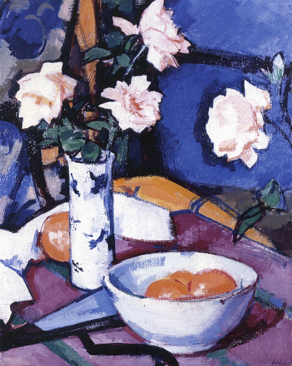 Still Life with Roses (1924) Samuel Peploe tablo - Dekolata