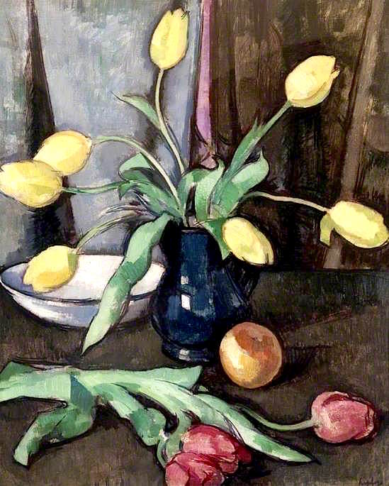 Still Life with Tulips (1930) Samuel Peploe tablo - Dekolata