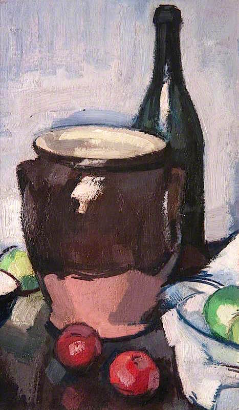 Still Life with a Brown Crock (1918) Samuel Peploe tablo - Dekolata