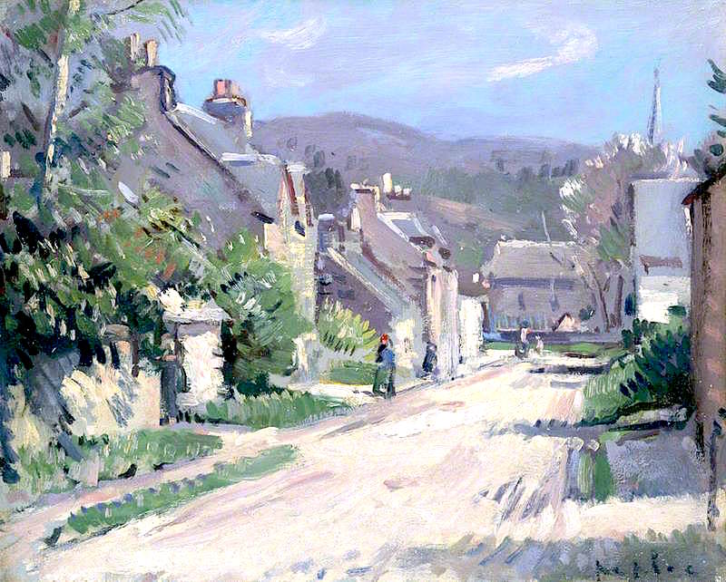 Street in Comrie, Perthshire (1902) Samuel Peploe tablo - Dekolata