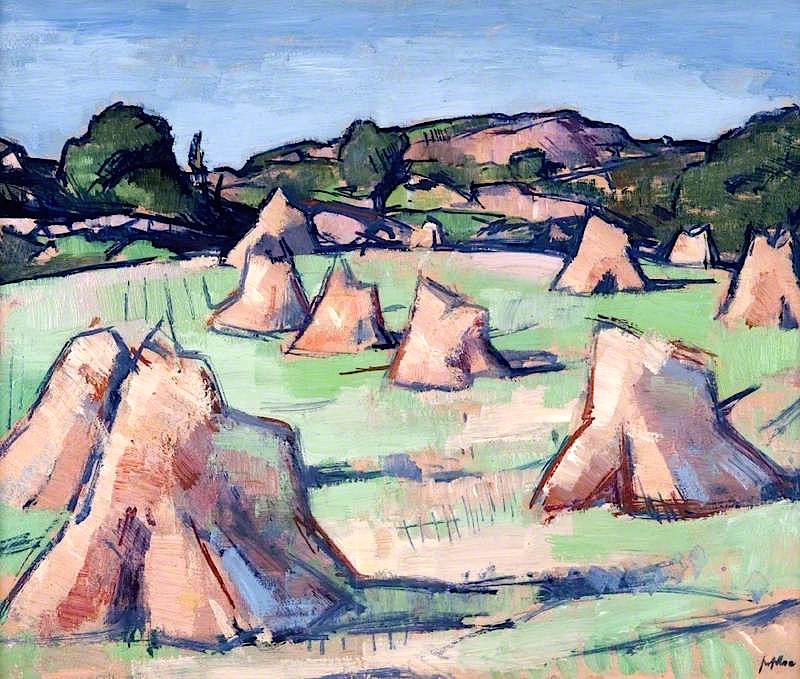 The Cornfield, Douglas Hall (1919) Samuel Peploe tablo - Dekolata