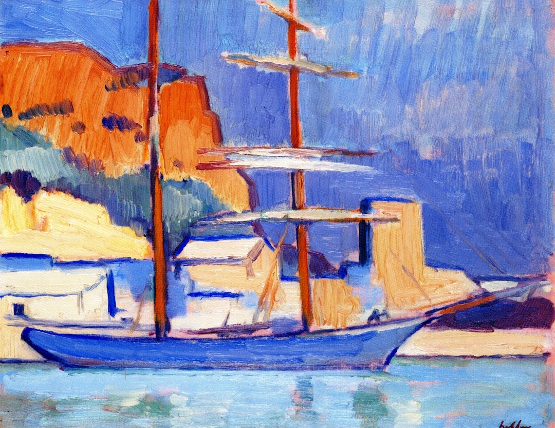 The Harbor at Cassis Samuel Peploe tablo - Dekolata