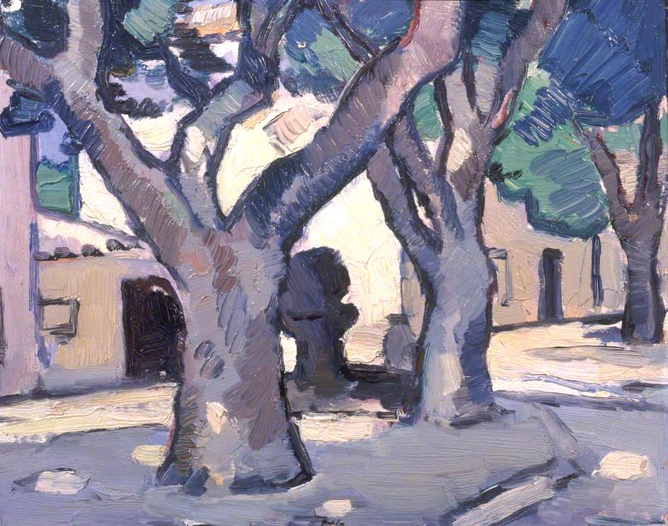 Trees at Cassis – Samuel Peploe Tablo