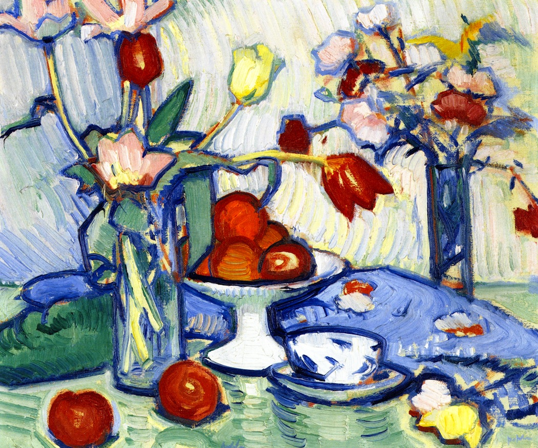 Tulips and Fruit (1912) Samuel Peploe tablo - Dekolata