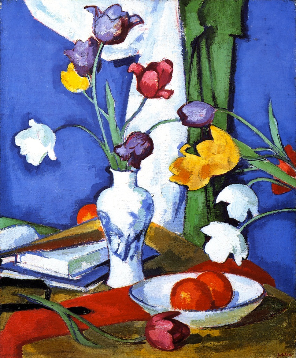 Tulips and Fruit (1919) Samuel Peploe tablo - Dekolata