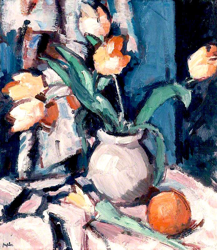 Tulips in a Brown Jar (1933) Samuel Peploe tablo - Dekolata
