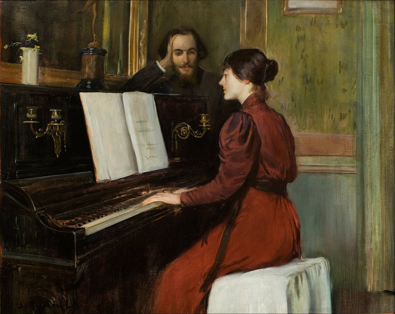 A Romance (1894) Santiago Rusiñol tablo - Dekolata