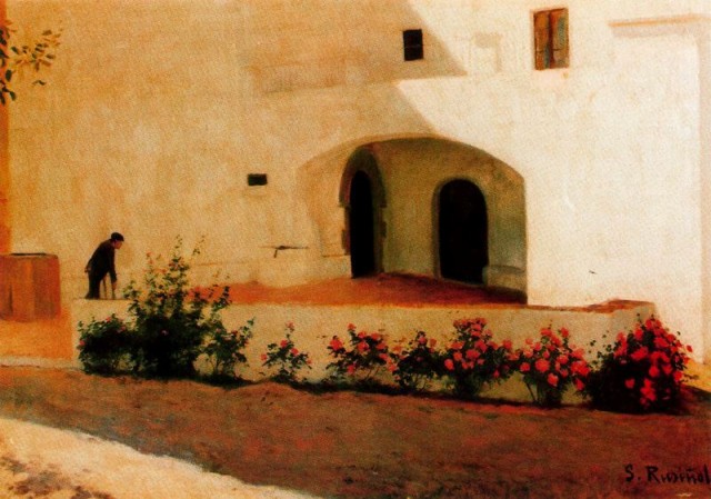 Entrance to the Vineyard (1892) Santiago Rusiñol tablo - Dekolata