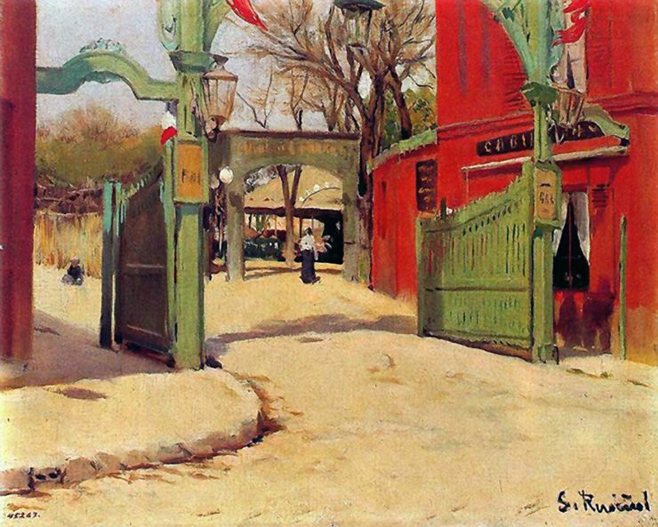 Moulin de la Galette (1891) Santiago Rusiñol tablo - Dekolata