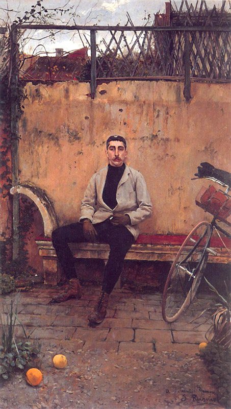 Portrait of Ramon Casas Santiago Rusiñol tablo - Dekolata