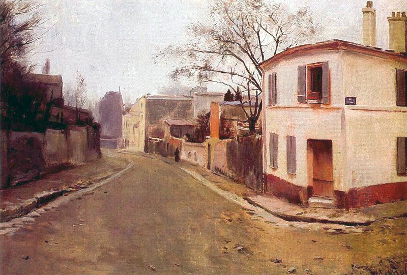 Rue des Saules in Montmartre – Santiago Rusiñol Tablo