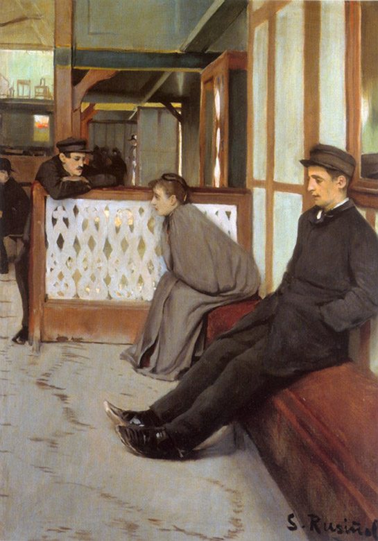 Waiting for customers Santiago Rusiñol tablo - Dekolata