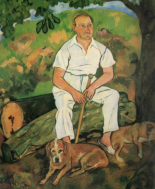 Andre Utter and His Dogs (1932) Suzanne Valadon tablo - Dekolata