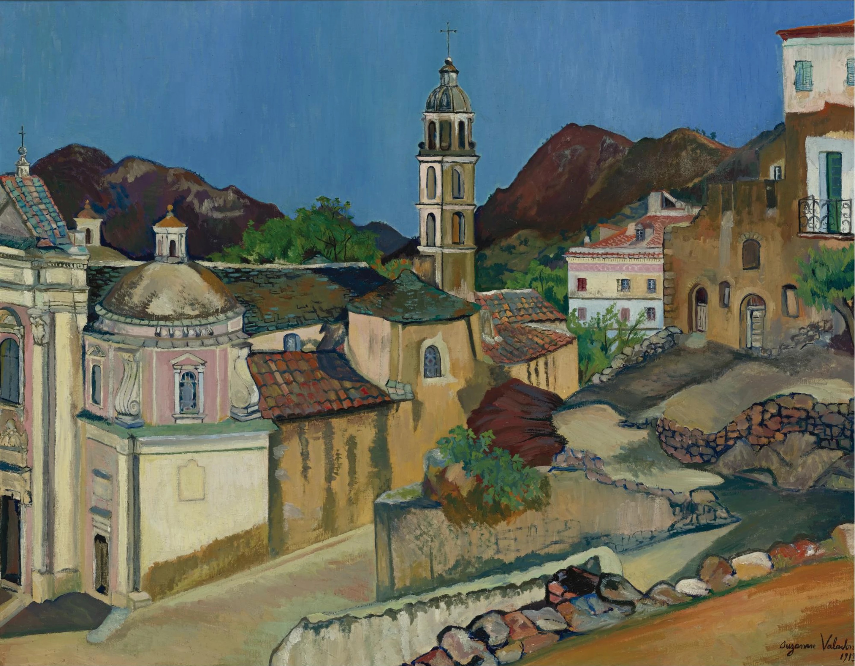 Belgodère Church, Corsica (1913) Suzanne Valadon tablo - Dekolata