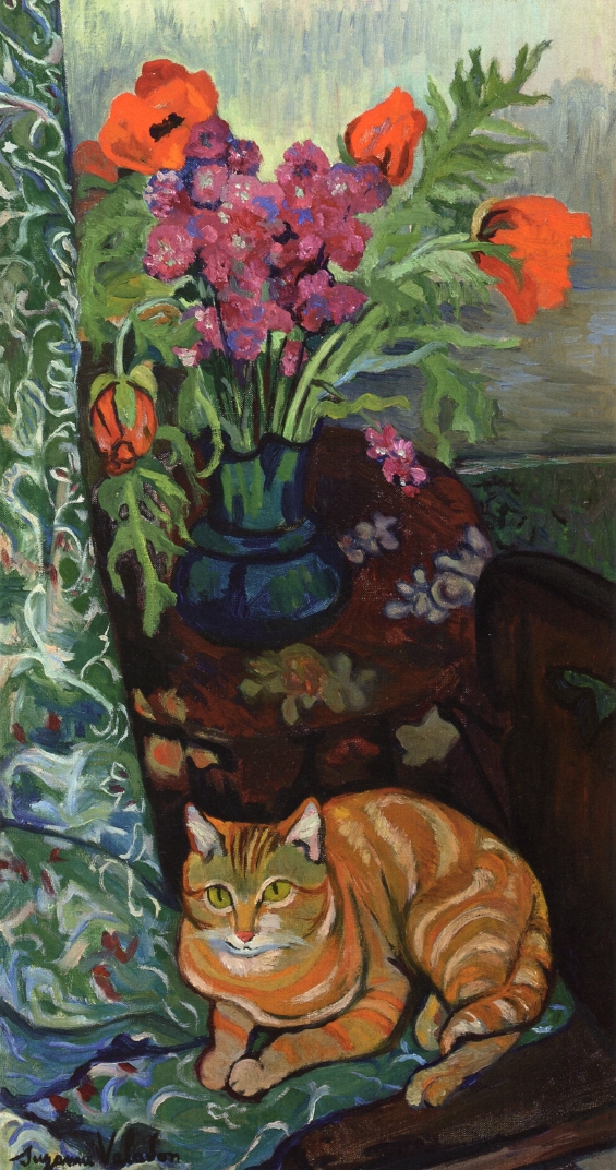 Bouquet and a Cat (1919) Suzanne Valadon tablo - Dekolata
