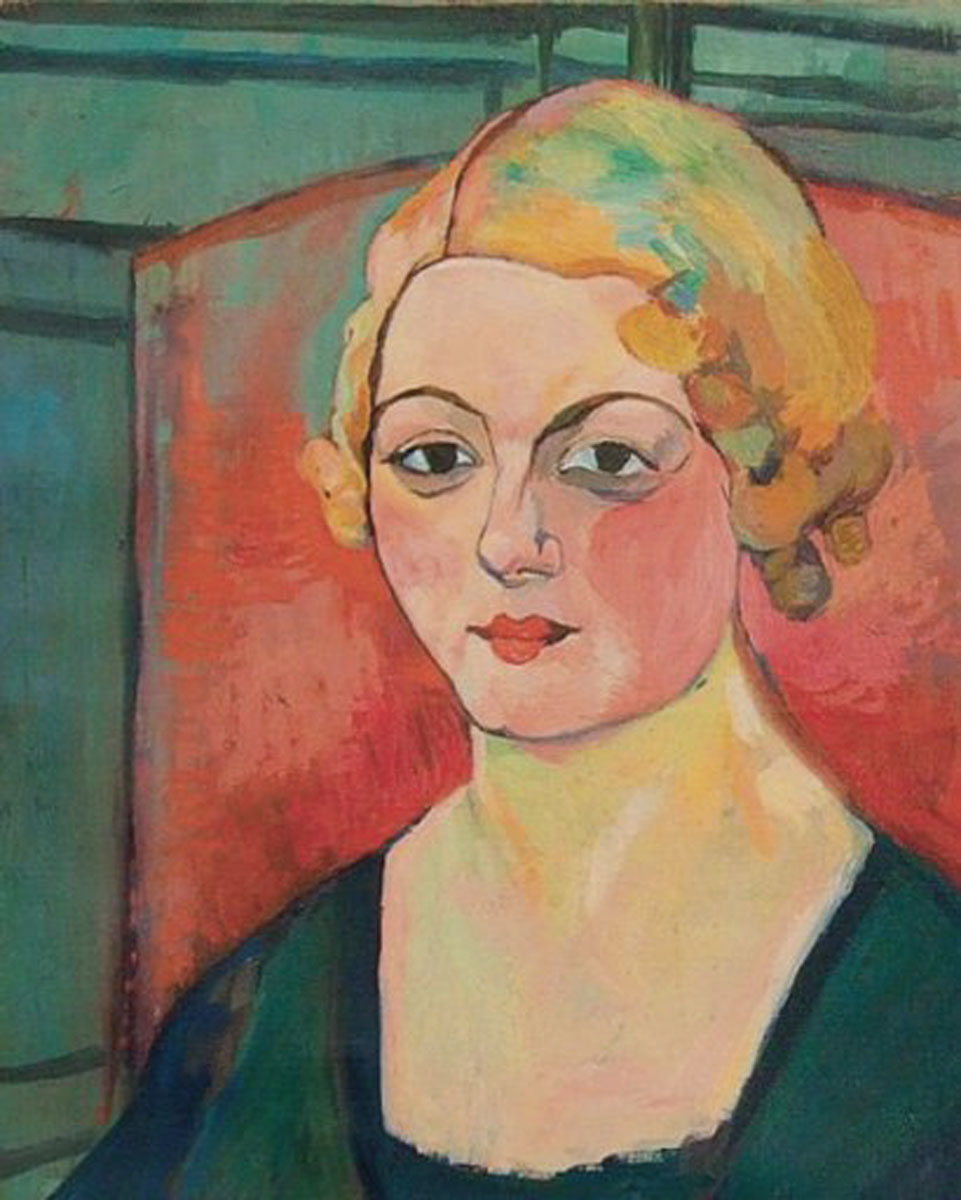 Geneviève Camax Zoegger (1936) Suzanne Valadon tablo - Dekolata