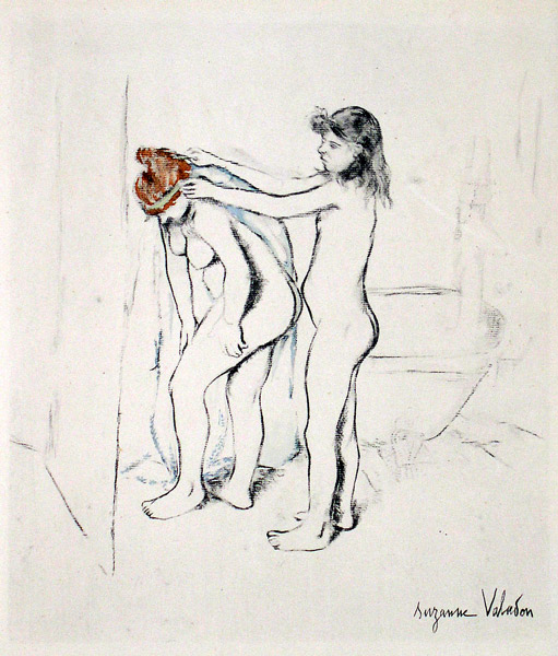 Mother and Daughter After the Bath II (1908) Suzanne Valadon tablo - Dekolata