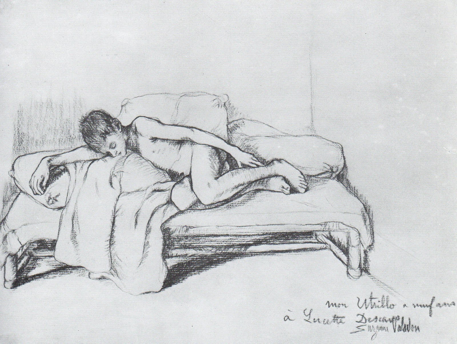 My Utrillo at the Age of Nine (1892) Suzanne Valadon tablo - Dekolata
