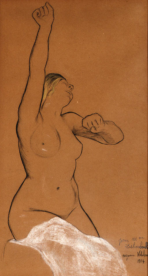 Naked Woman (1904) Suzanne Valadon tablo - Dekolata