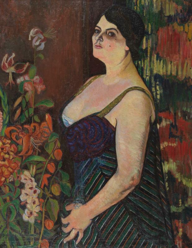 Portrait of Mauricia Coquiot (1915) Suzanne Valadon tablo - Dekolata