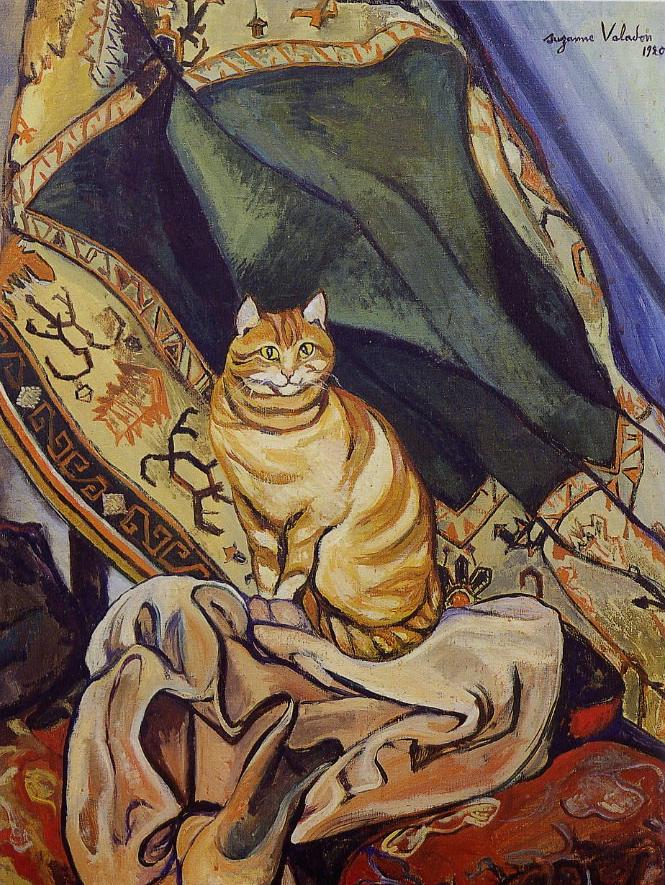 Raminou sitting on a cloth (1920) Suzanne Valadon tablo - Dekolata