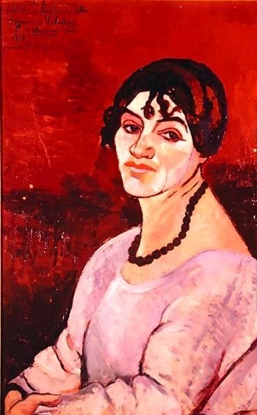 Self Portrait (1918) Suzanne Valadon tablo - Dekolata