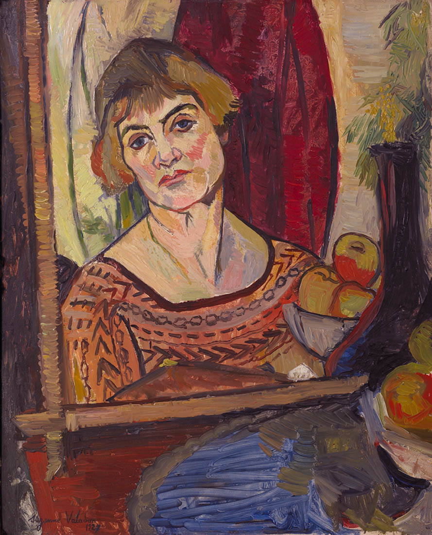 Self Portrait (1927) Suzanne Valadon tablo - Dekolata