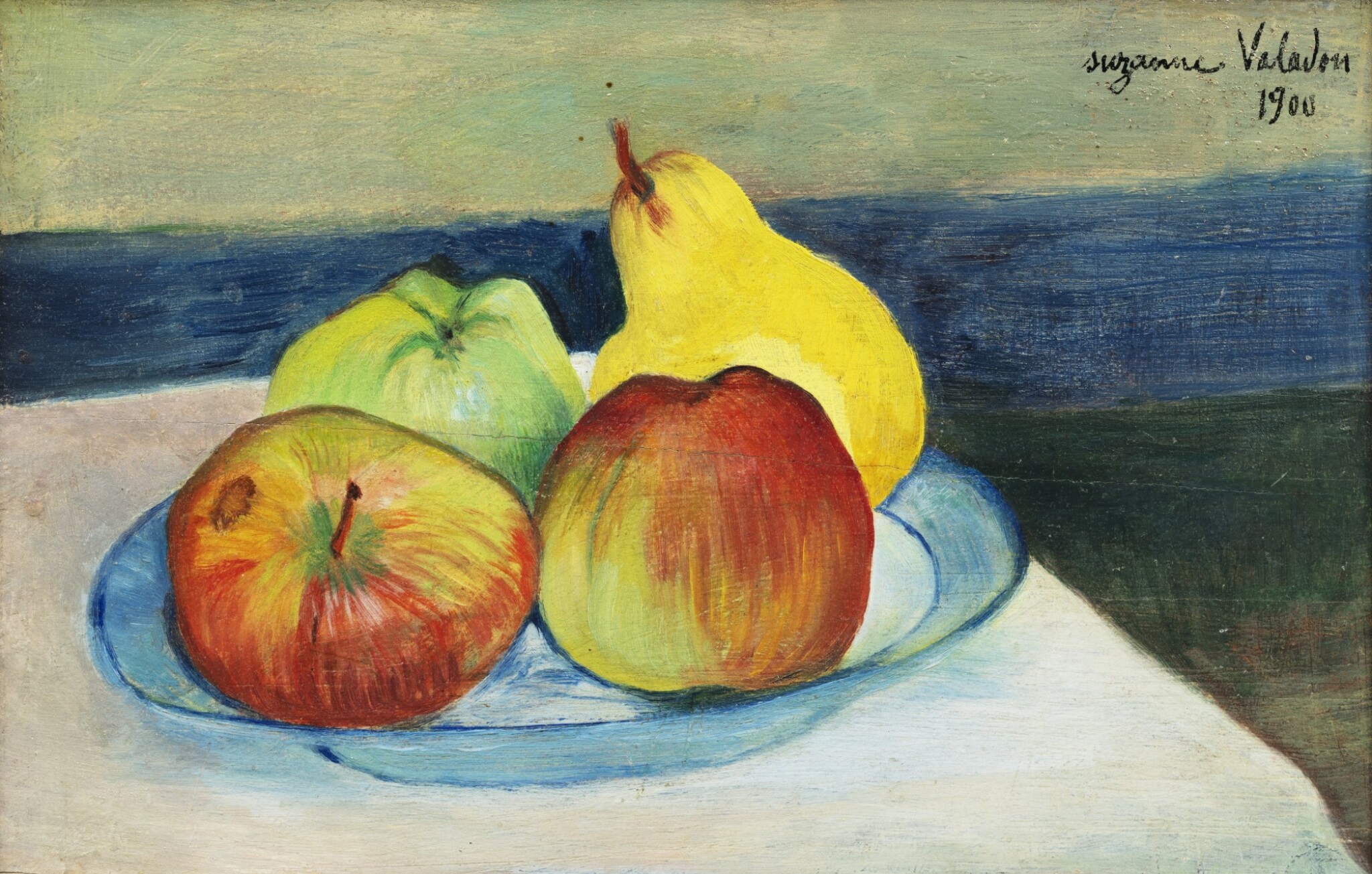 Still Life With Apples and Pear (1900) Suzanne Valadon tablo - Dekolata