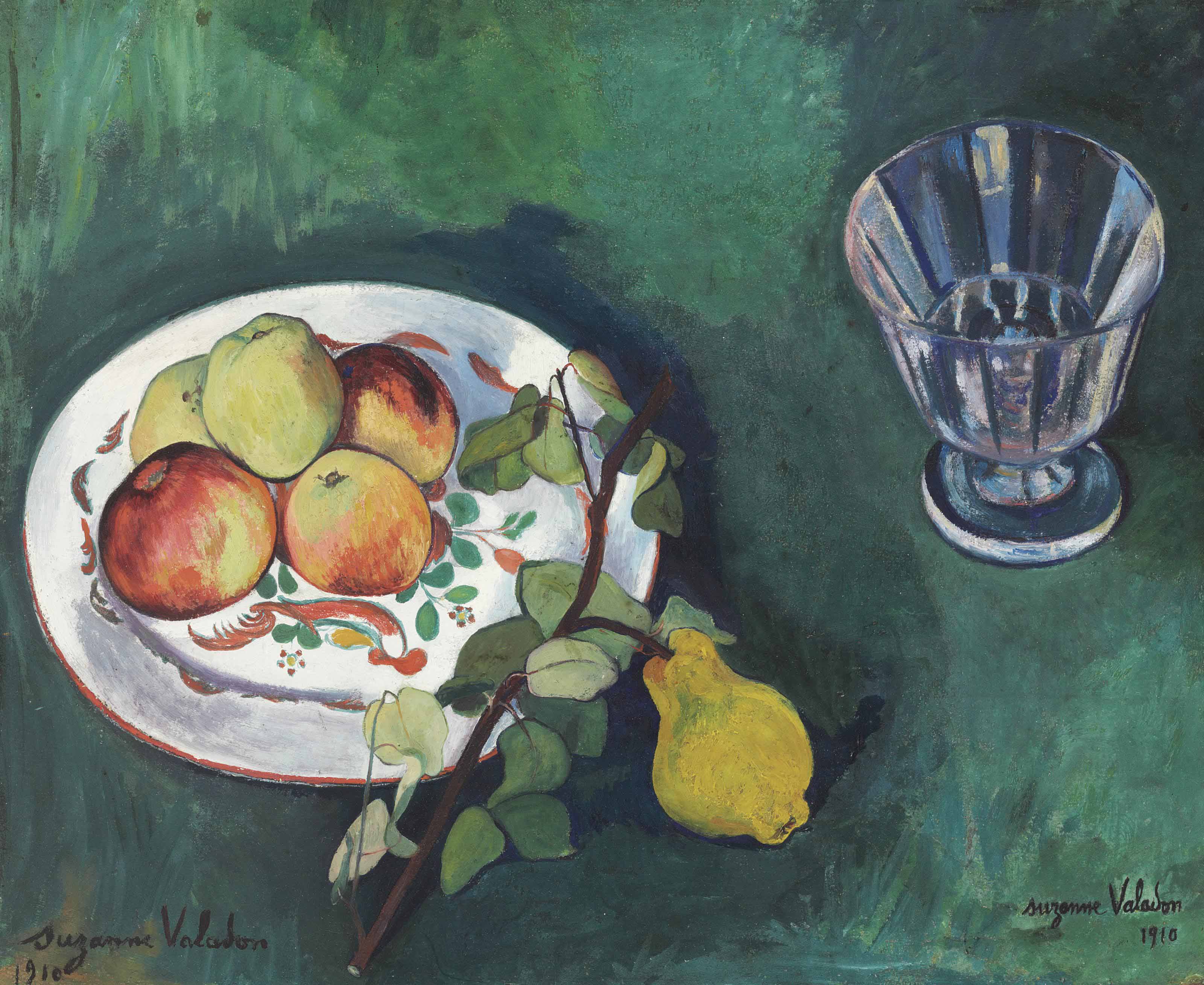 Still Life with Flowers and Fruits (1910) Suzanne Valadon tablo - Dekolata