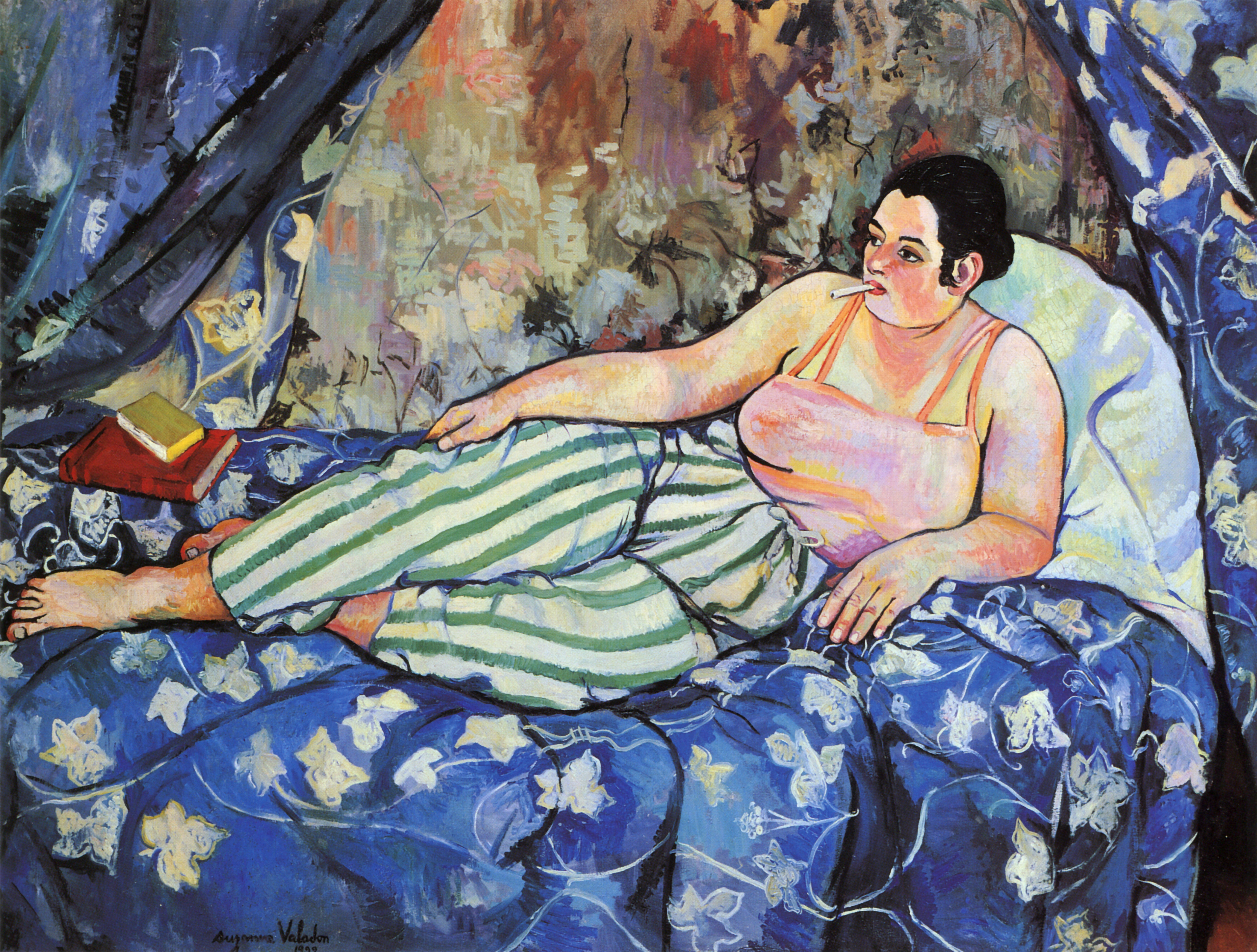 The Blue Room (1923) Suzanne Valadon tablo - Dekolata