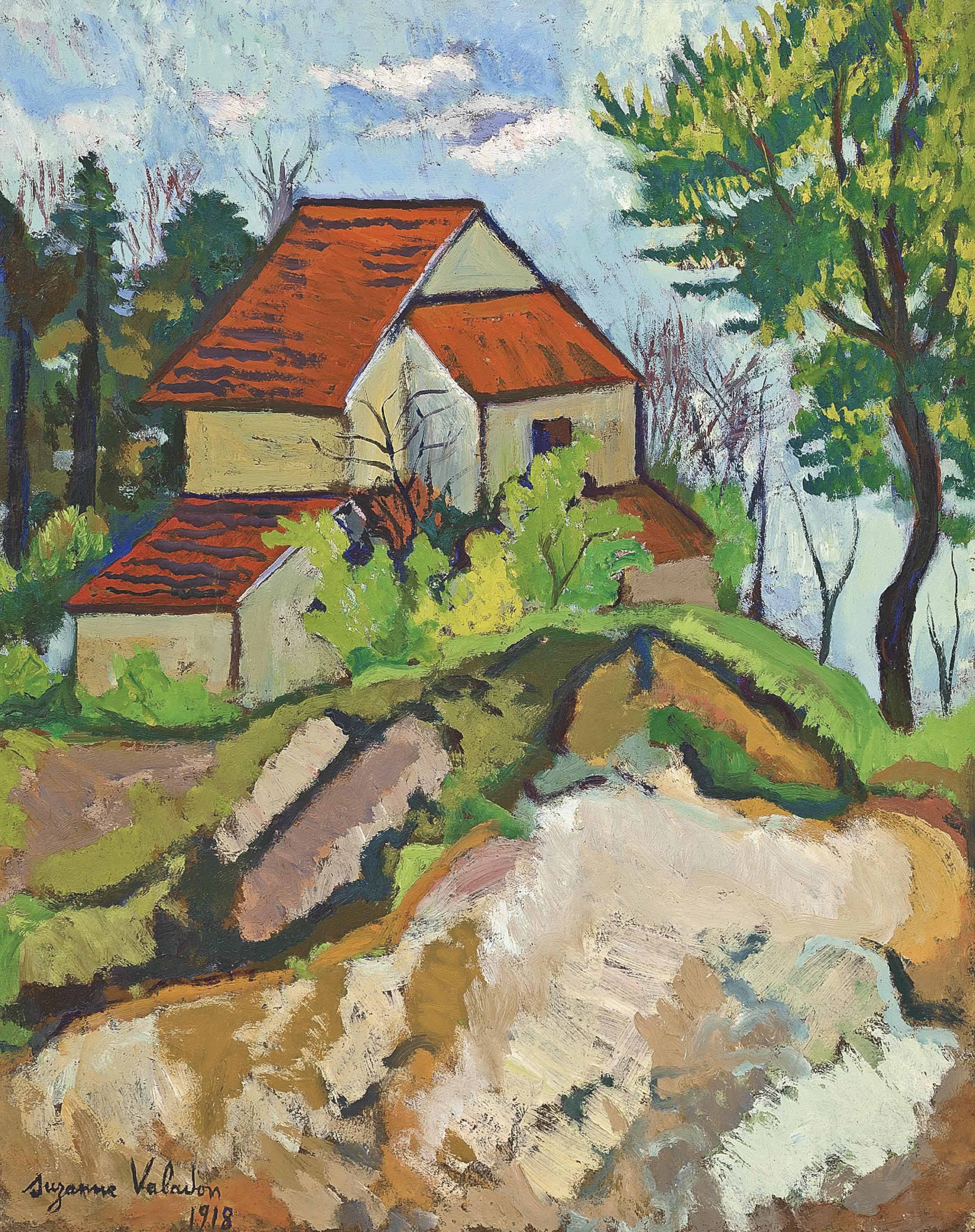 The Hollow Road (1918) Suzanne Valadon tablo - Dekolata