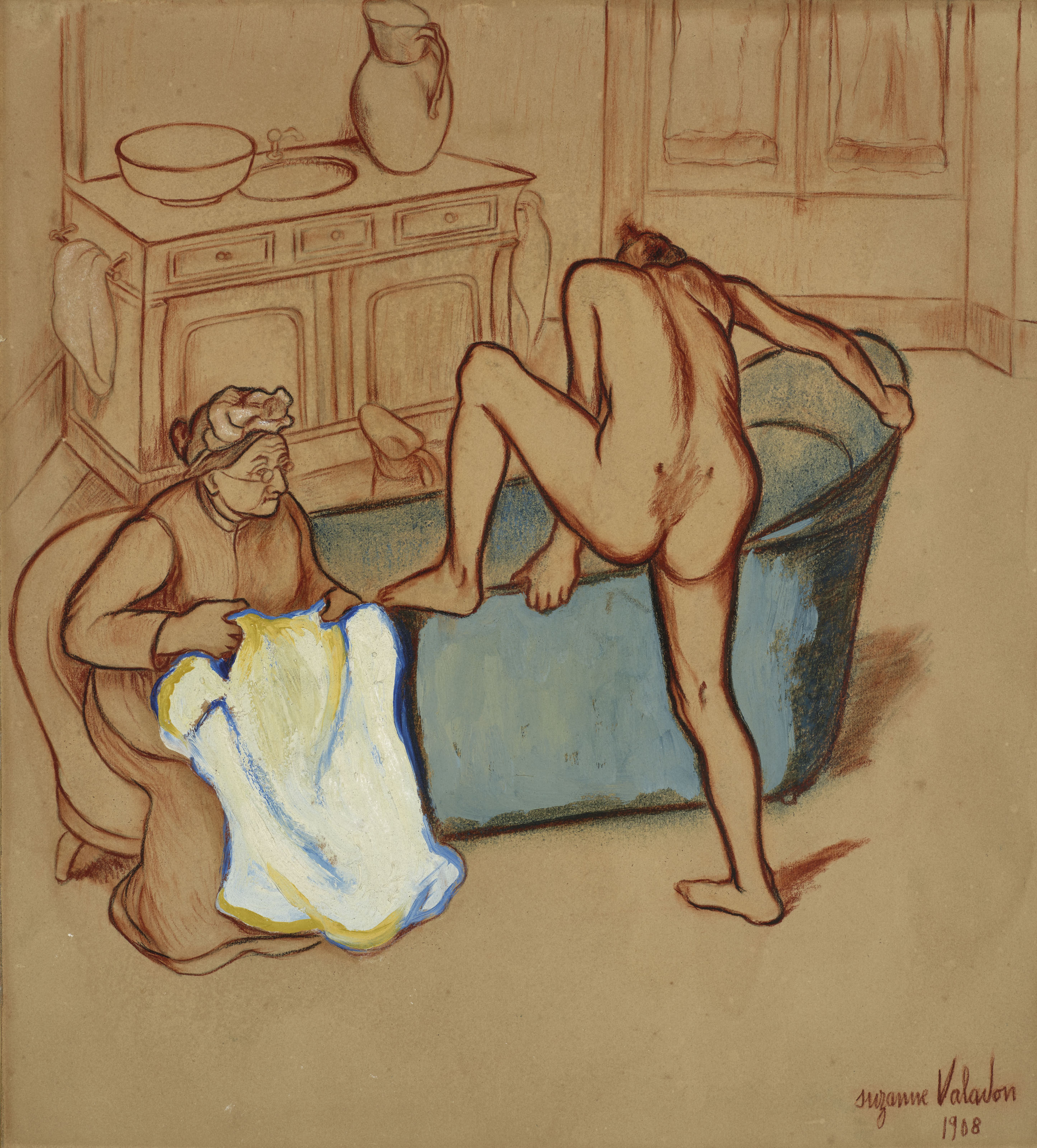 Two Women (1908) Suzanne Valadon tablo - Dekolata