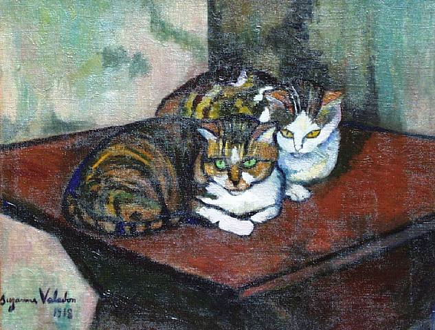 Two cats (1918) – Suzanne Valadon Tablo