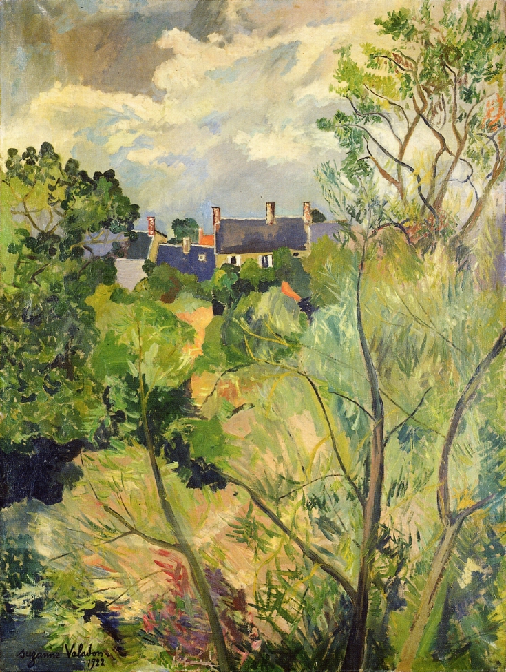 View from My Window in Genets (Brittany) (1922) Suzanne Valadon tablo - Dekolata