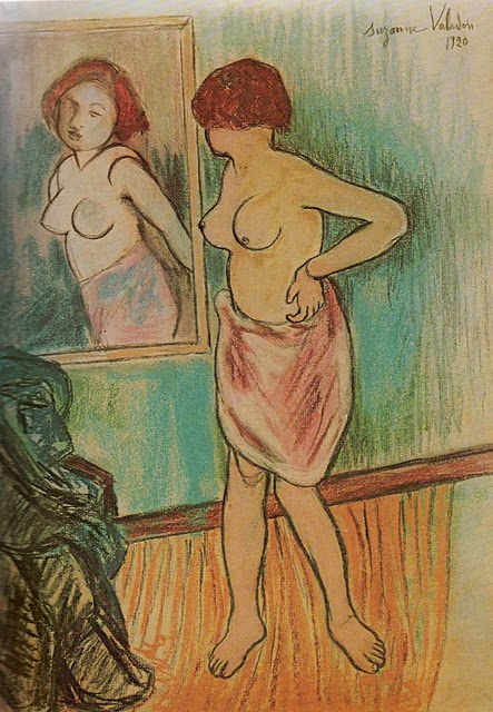 Woman Looking at Herself in the Mirror (1920) Suzanne Valadon tablo - Dekolata