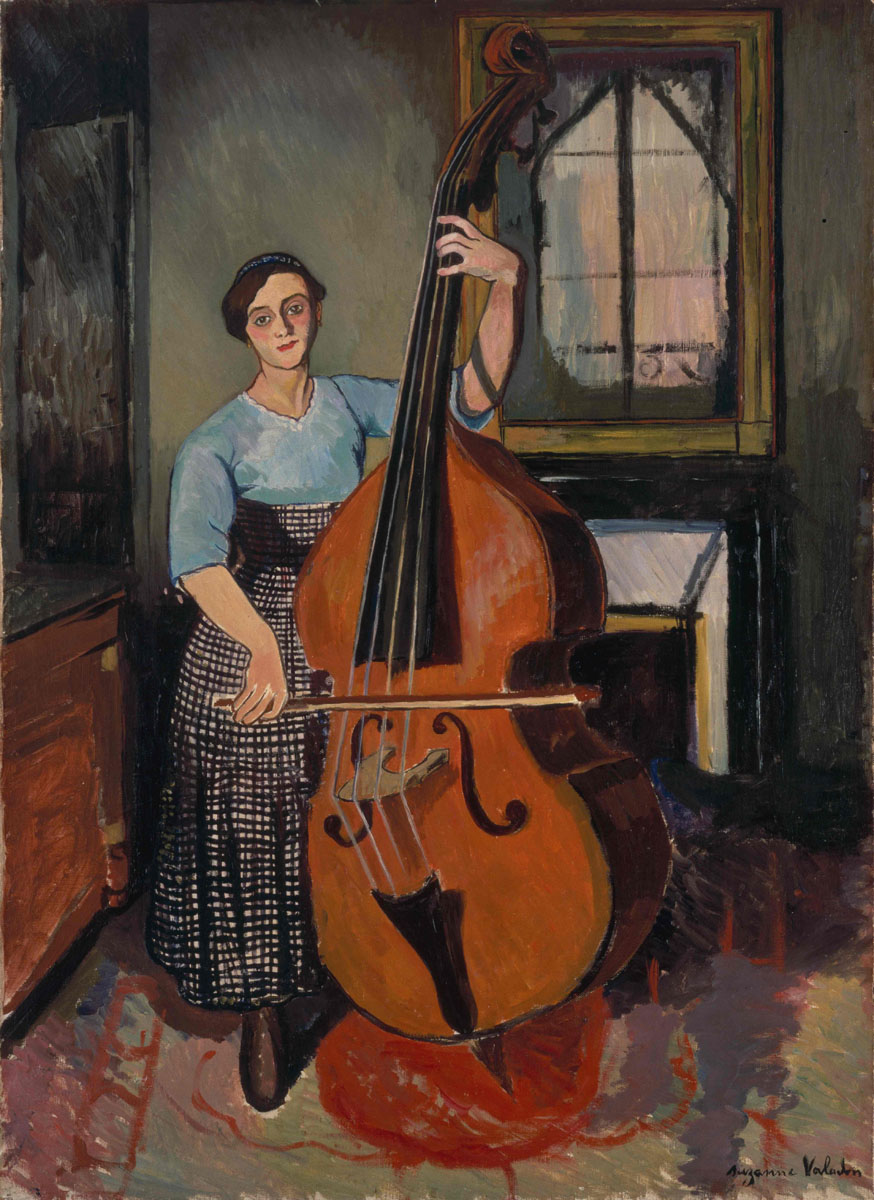 Woman with a Double Bass (1908) Suzanne Valadon tablo - Dekolata
