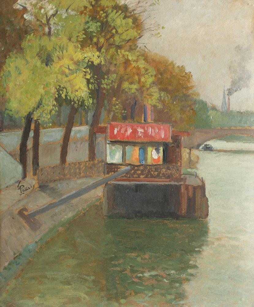Debarcader pe Sena, dinspre Belleville Theodor Pallady tablo - Dekolata