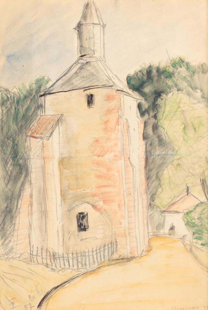 Eglise de Mimizan (1937) Theodor Pallady tablo - Dekolata