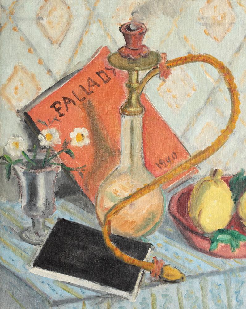 Natură moartă cu narghilea și gutui (1940) Theodor Pallady tablo - Dekolata