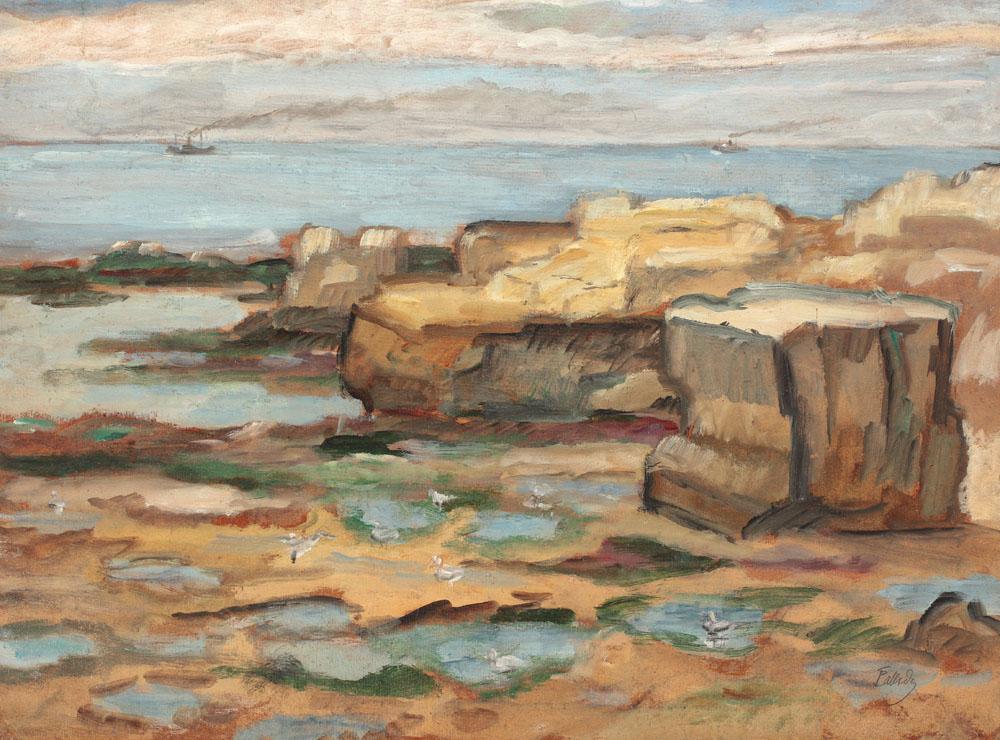 Pont du Diable (St. Palais sur Mer Cliffs) (1928) Theodor Pallady tablo - Dekolata
