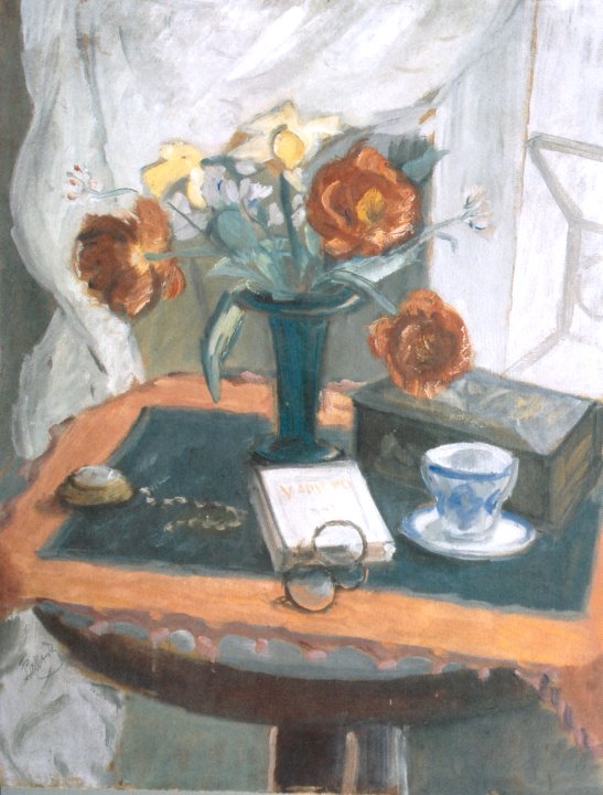 Still Life With Peonies and Clock Theodor Pallady tablo - Dekolata