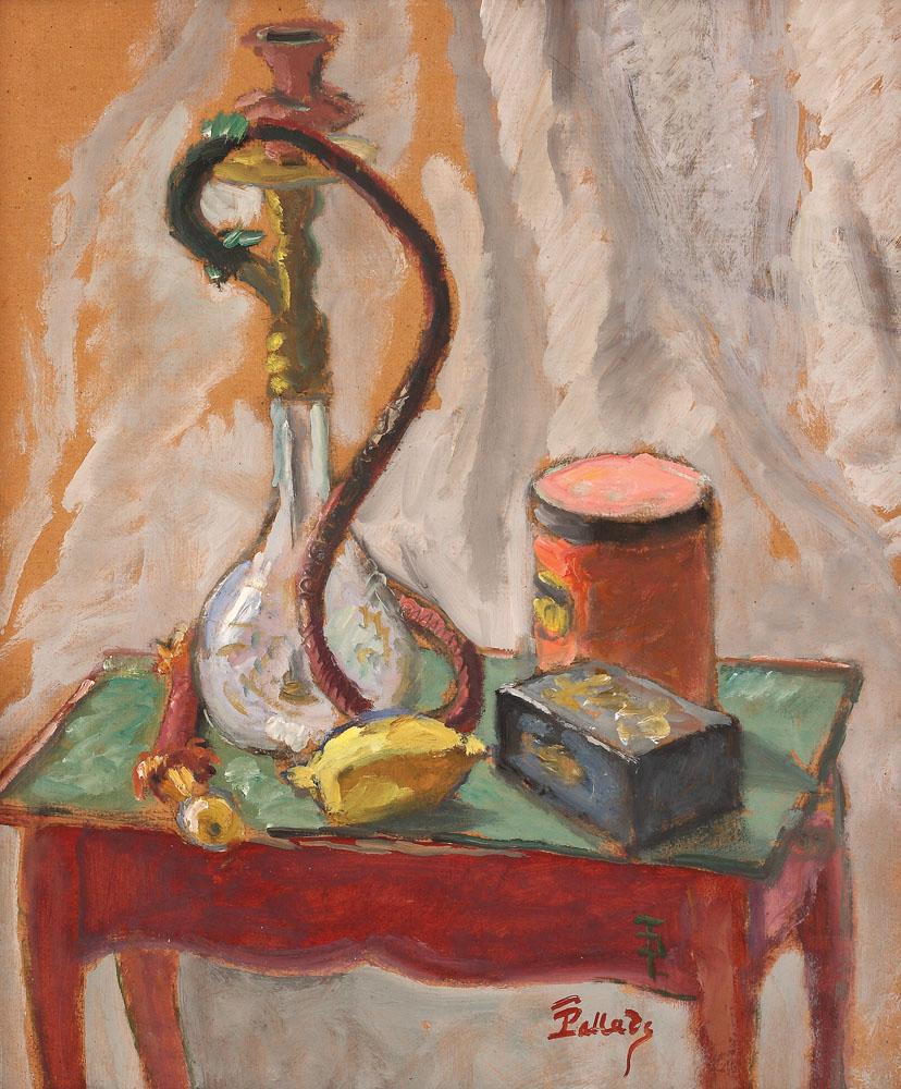 Still Life with Hubble Bubble and Boxes Theodor Pallady tablo - Dekolata