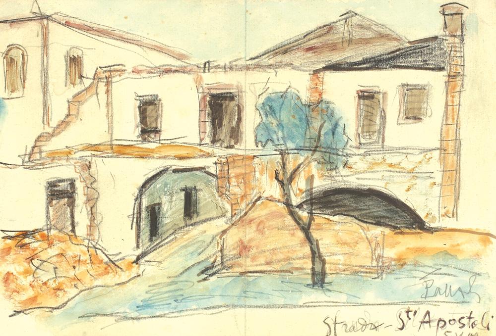 Strada Sfinții Apostoli (1949) Theodor Pallady tablo - Dekolata