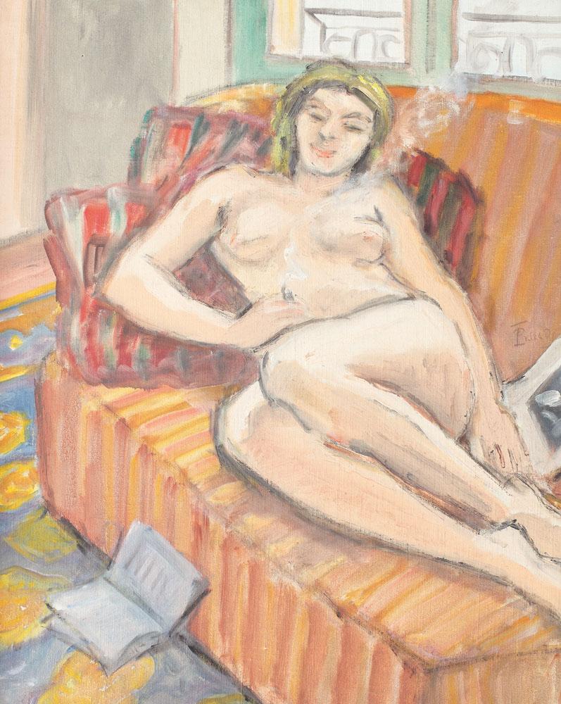 The Little Cigarette (Nude) (1931) Theodor Pallady tablo - Dekolata