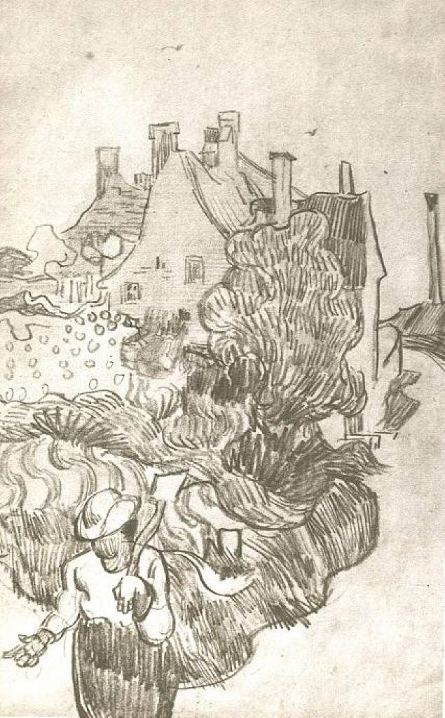 A House at Auvers (1890) Vincent van Gogh tablo - Dekolata
