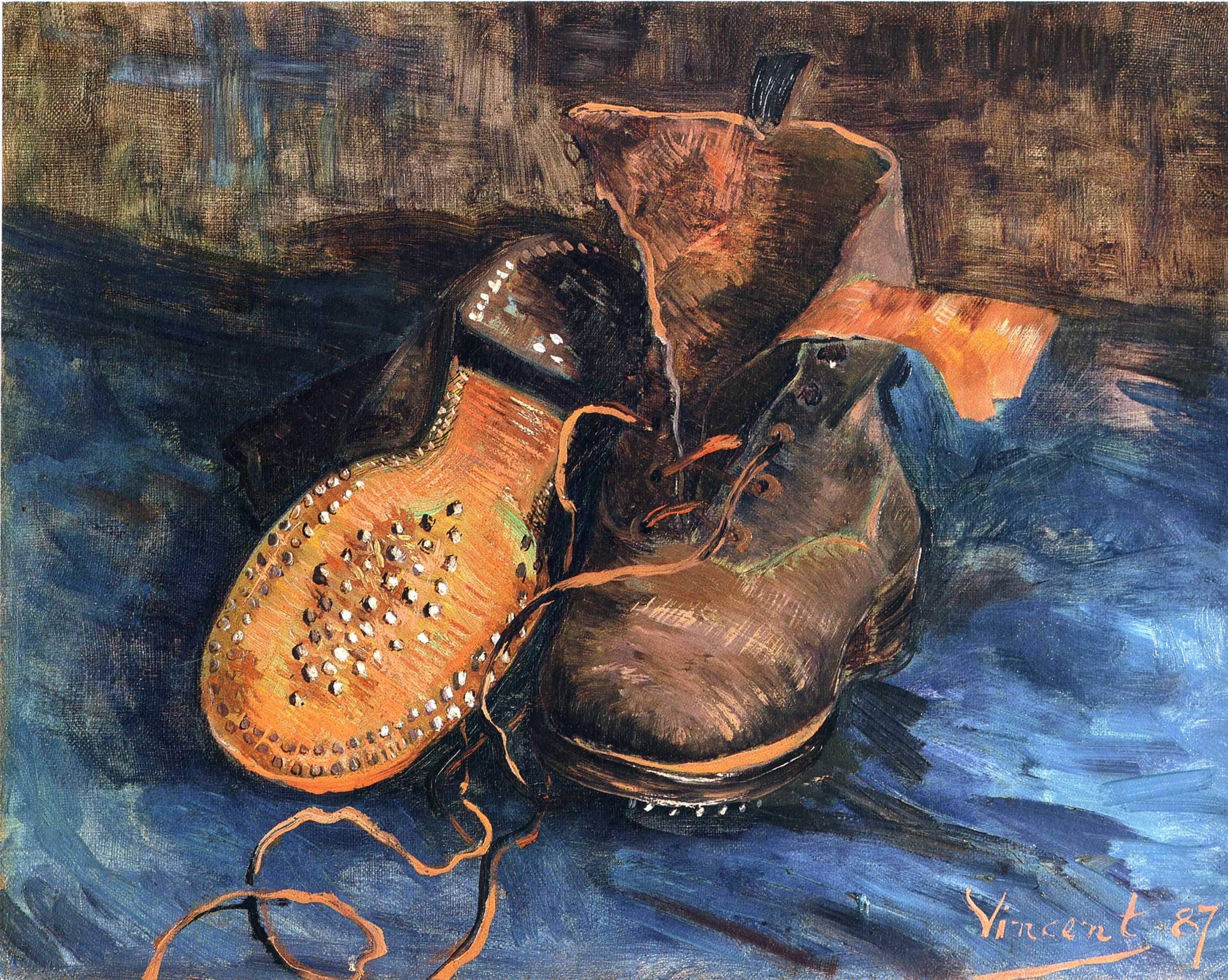 A Pair of Shoes (1887) Vincent van Gogh tablo - Dekolata