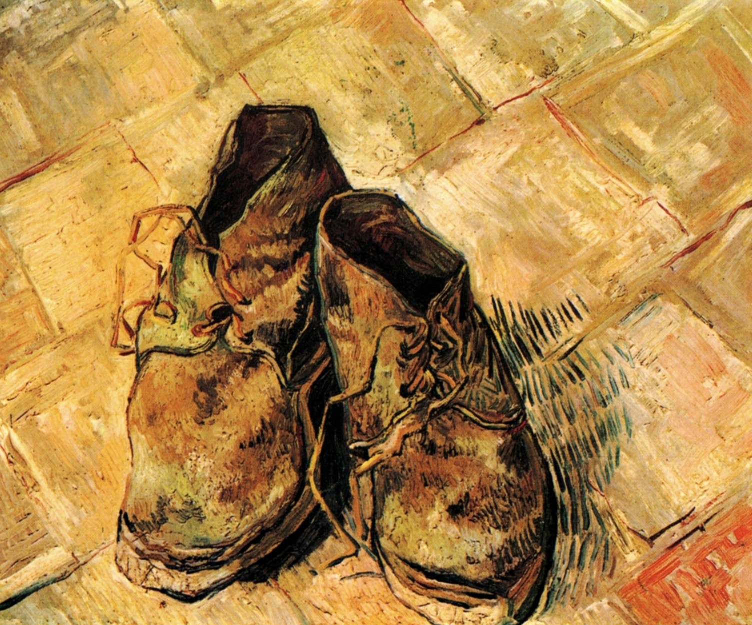 A Pair of Shoes (1888) Vincent van Gogh tablo - Dekolata